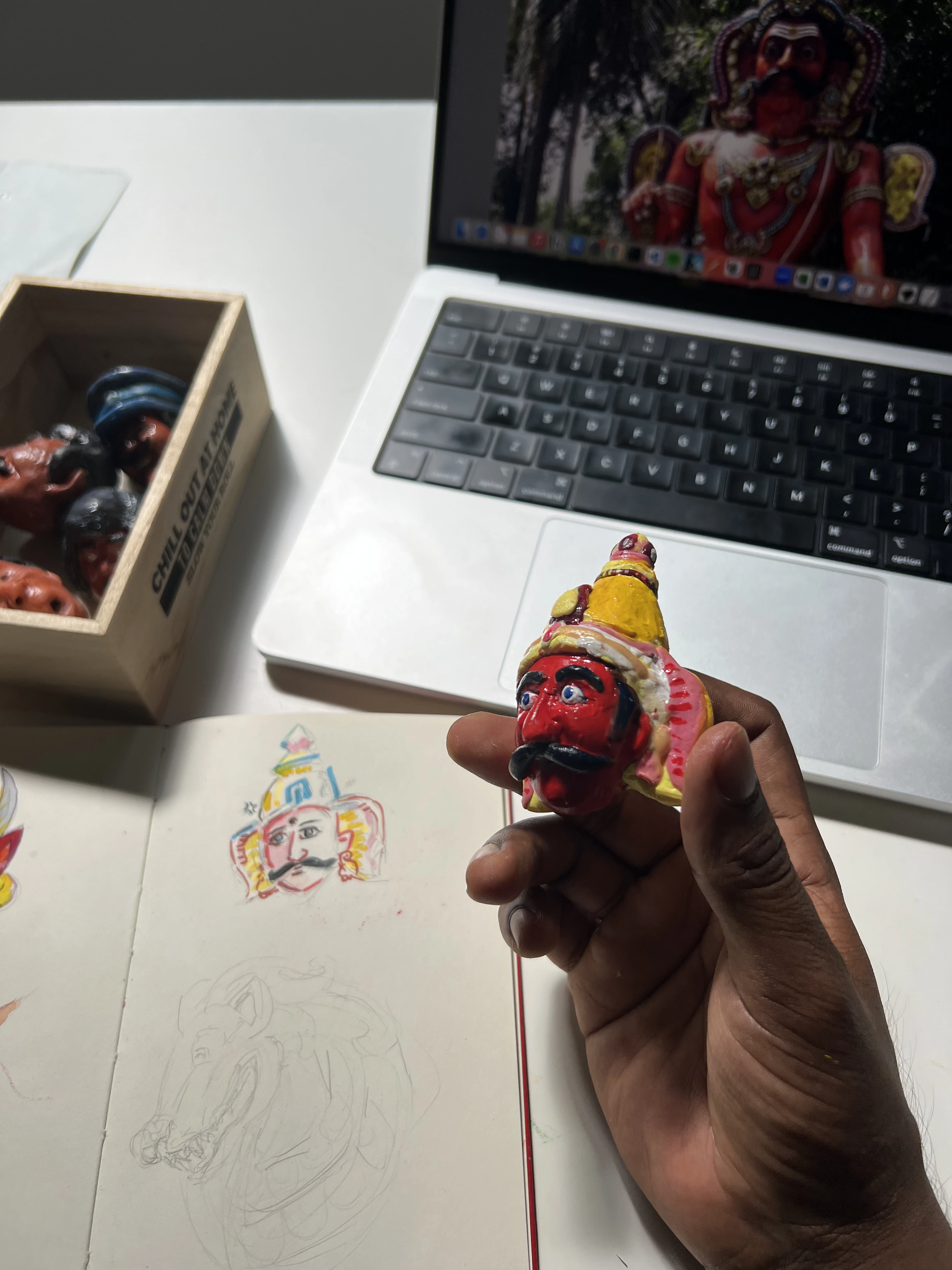 Behind the scenes - creating deity artwork